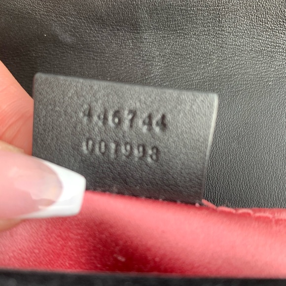 **SOLD** GUCCI BLACK velvet small GG Marmont bag - Picture 8 of 11